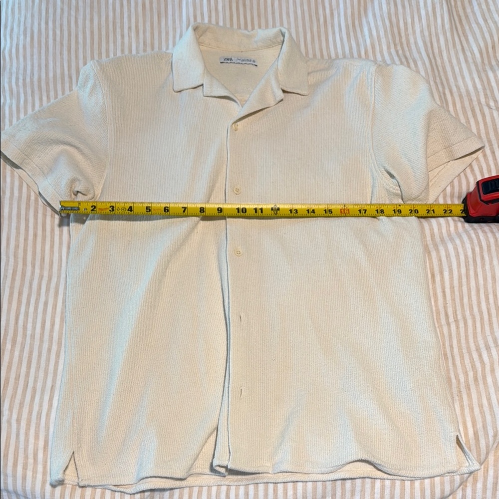 Zara Camp Collar Knit Shirt
